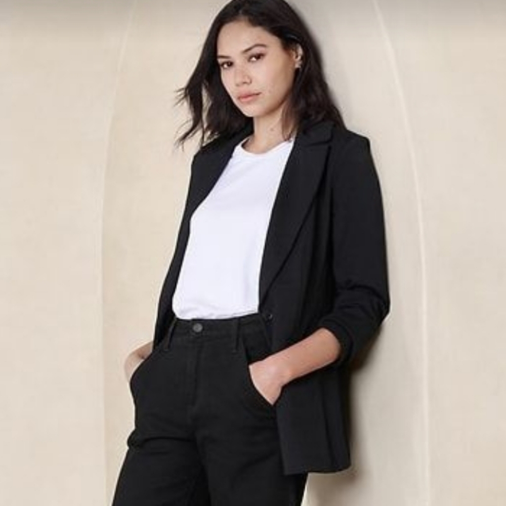 Banana Republic Black Blazer Suit Jacket - Size S